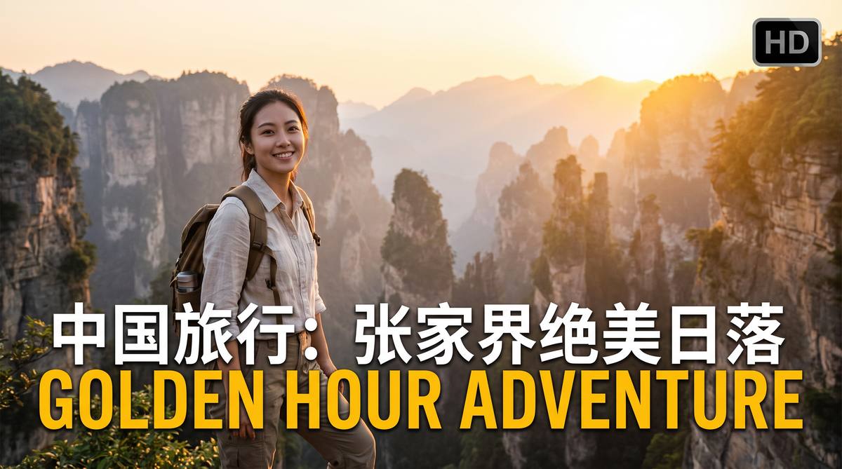 双飞 双飞旅行视频教程：张家界绝美日落，一生必去的风景